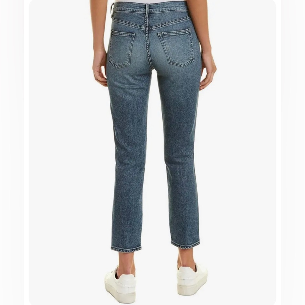 3x1 Celie Straight High-Rise Cropped Jeans 26 Anthropologie Slim Denim Tapered - Picture 2 of 16